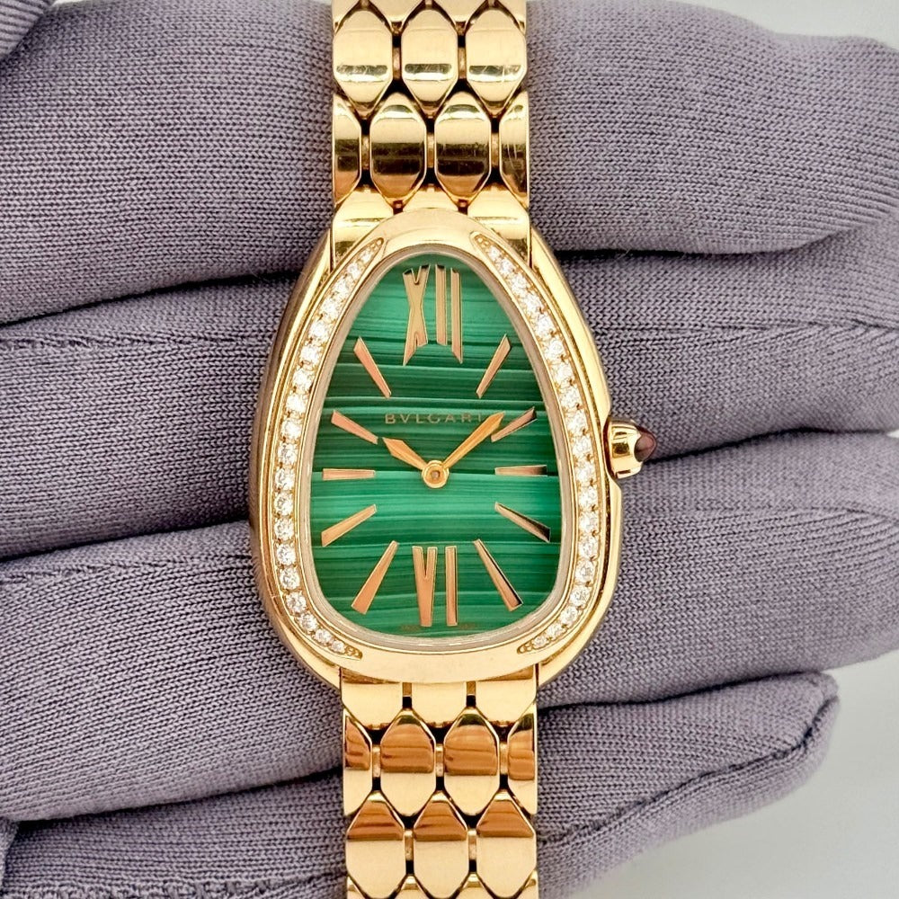 Bvlgari Serpenti Seduttori 33mm 18k Rose Gold  Quartz Ladies Watch 103944