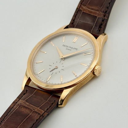 Patek Philippe Calatrava 37mm Mechanical 18k Rose Gold Men's Watch 5196R-001