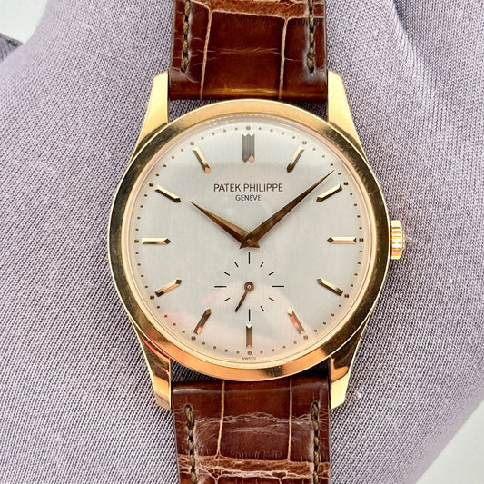 Patek Philippe Calatrava 37mm Mechanical 18k Rose Gold Men's Watch 5196R-001