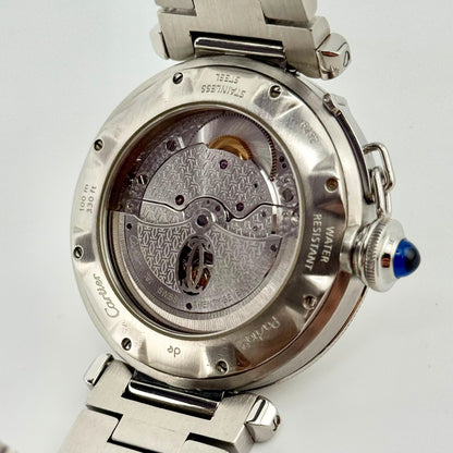Cartier Pasha 38mm Automatic Silver Dial Stainless Steel Men's Watch 2379