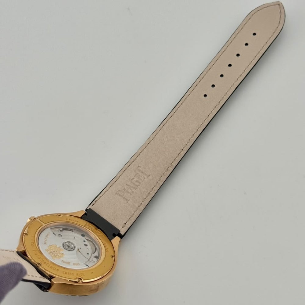 Piaget Grande Polo 18k Yellow Gold Gray Dial 42.5mm Automatic Men's Watch P10384