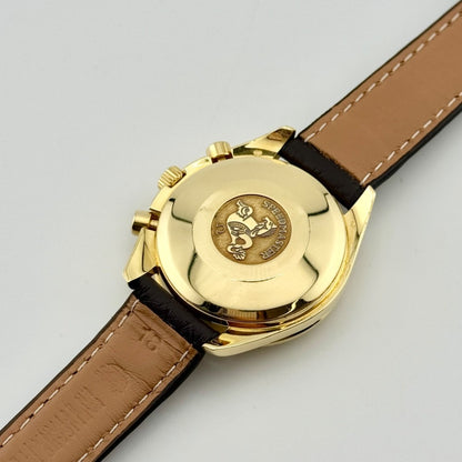 Omega Speemaster 39mm Silver Dial 18k Yellow Gold Automatic Men's Watch 175.0083
