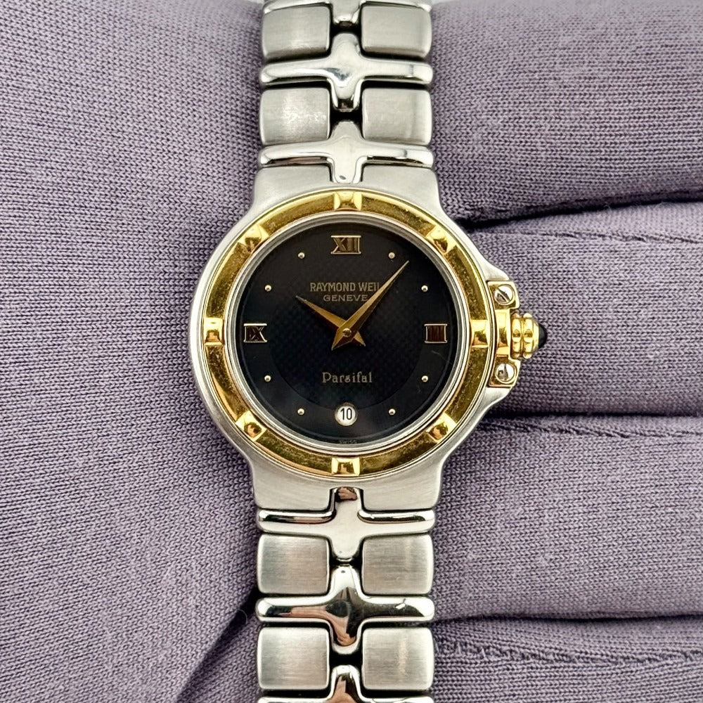 Raymond Weil Parsifal 26mm Black Dial Quartz Stainless Steel Ladies Watch 9988