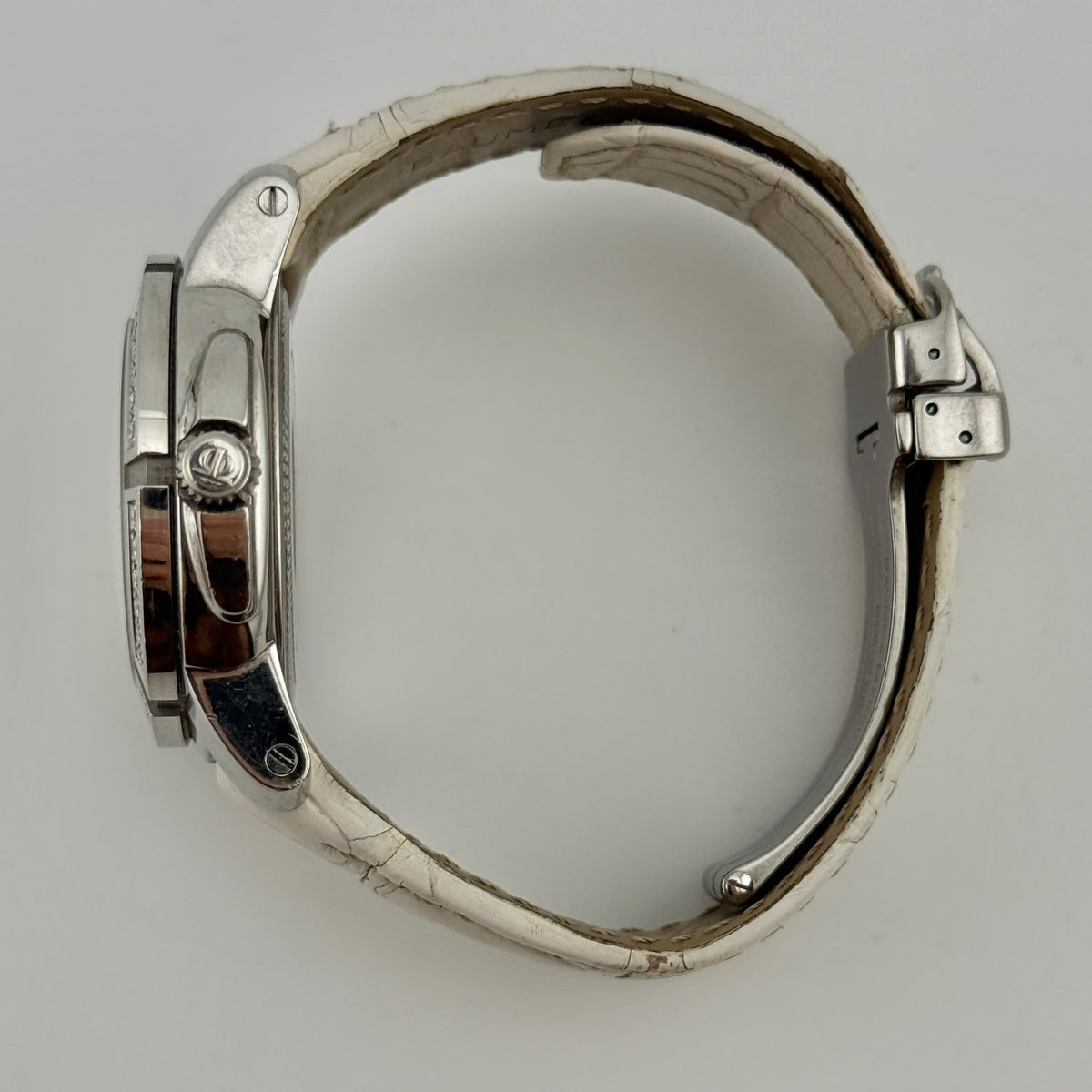 Baume & Mercier Capeland Steel 36mm Quartz Diamond Bezel Ladies Watch 65435