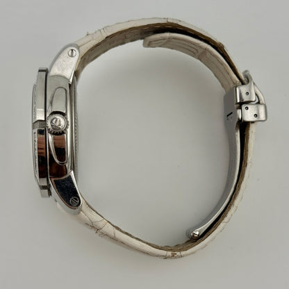 Baume & Mercier Capeland Steel 36mm Quartz Diamond Bezel Ladies Watch 65435