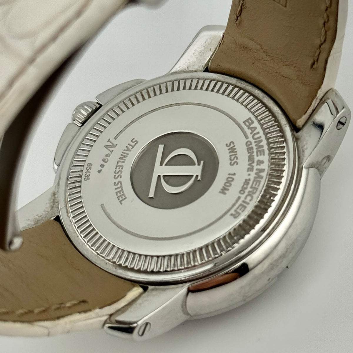 Baume & Mercier Capeland Steel 36mm Quartz Diamond Bezel Ladies Watch 65435