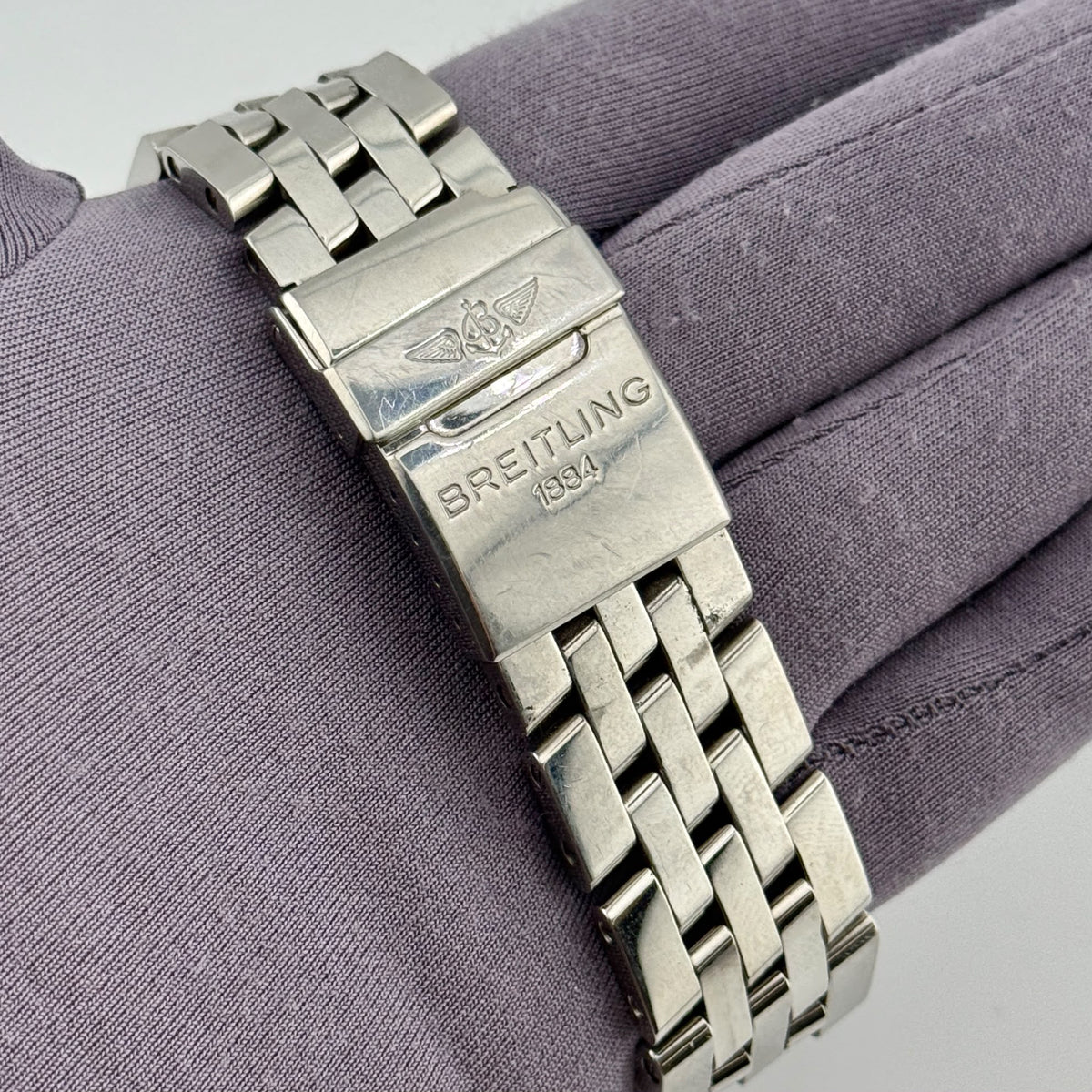 Breitling Chronomat Evolution 44mm Auto Diamond Bezel Men's Watch A1335653/A569