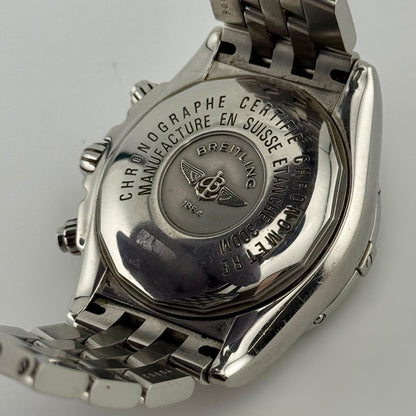 Breitling Chronomat Evolution 44mm Auto Diamond Bezel Men's Watch A1335653/A569