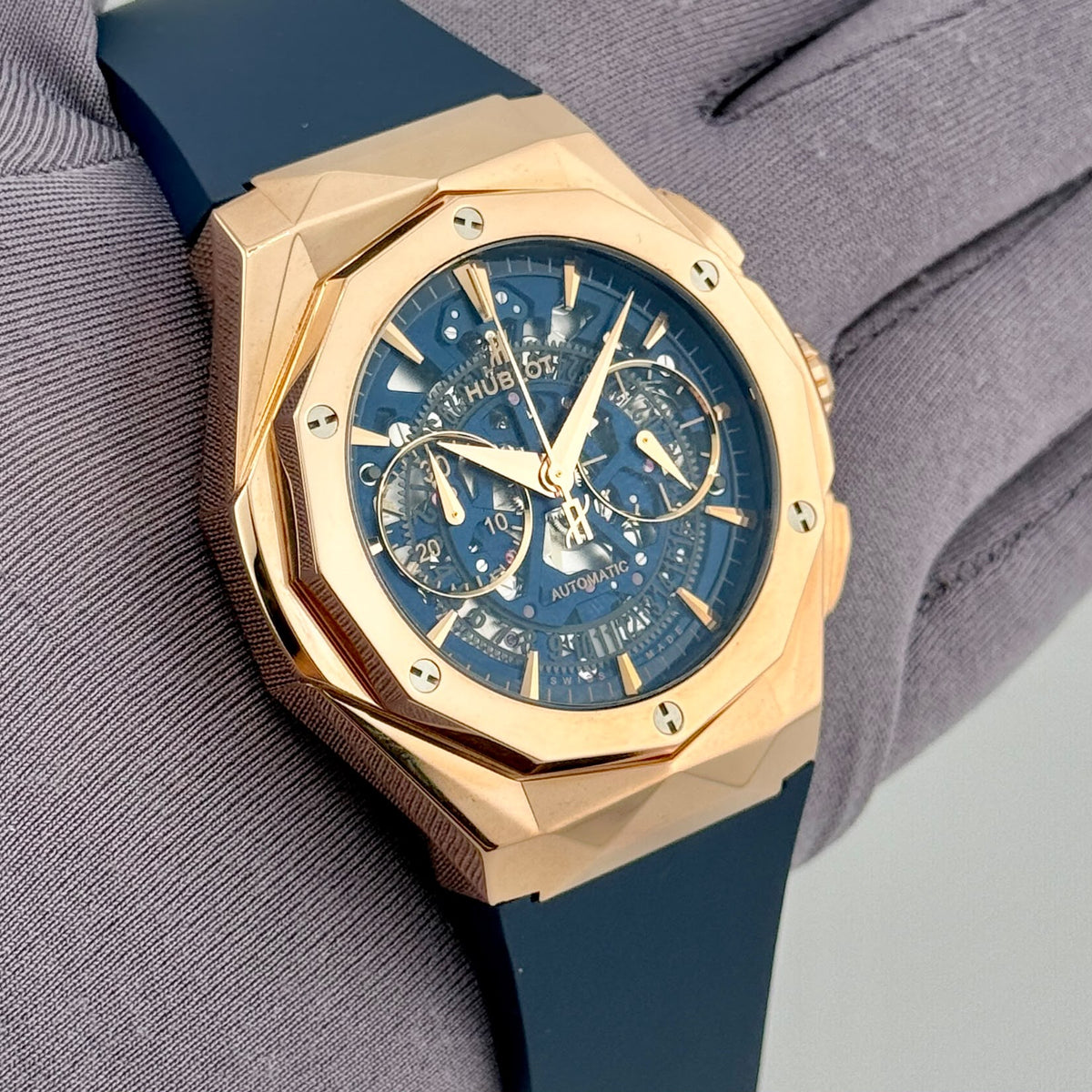 Hublot Classic Fusion Auto 45mm 18k Rose Gold Men's Watch 525.OX.5180.RX.ORL21