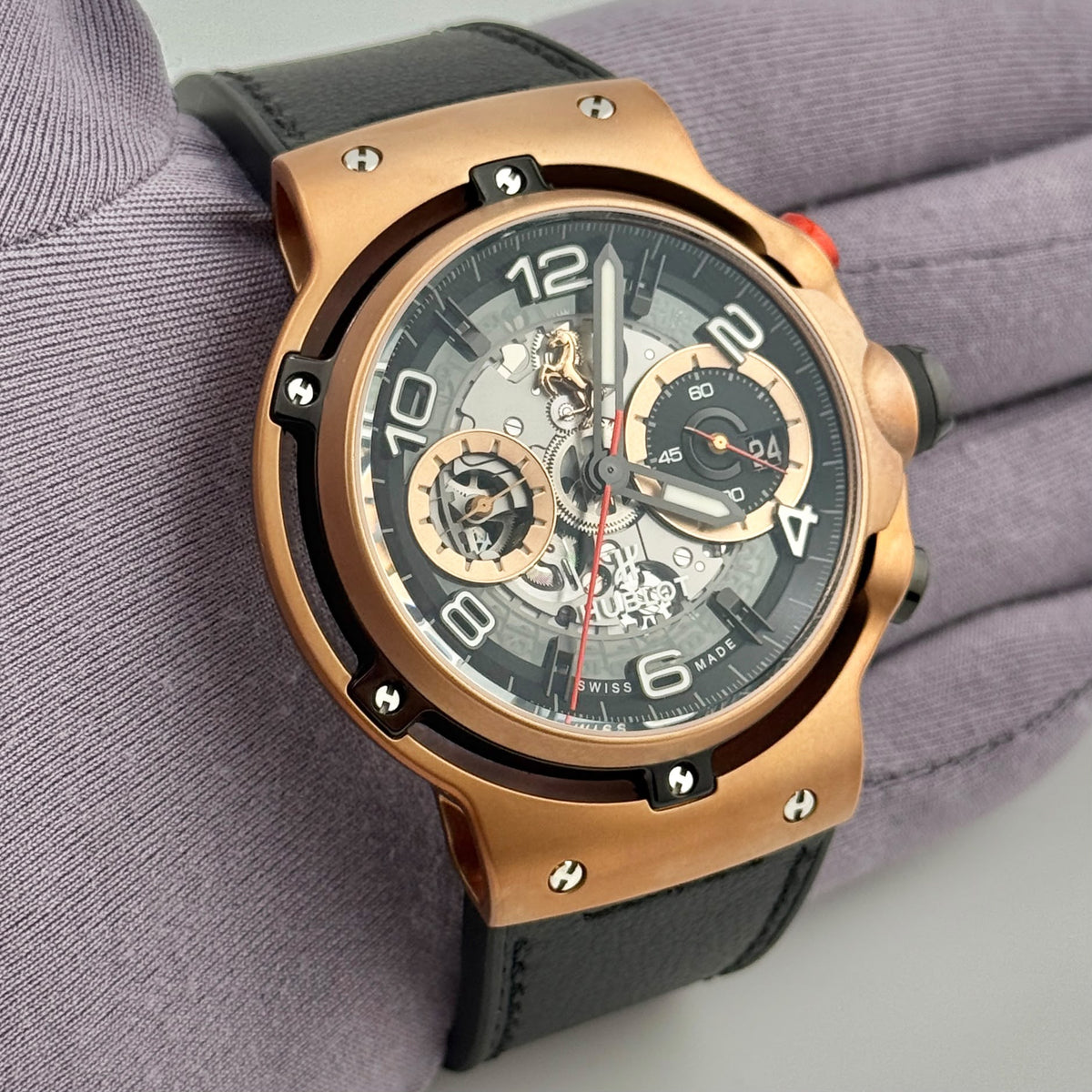 Hublot Classic Fusion Ferrari 18k Rose Gold 45mm Auto Men's Watch 526.OX.0124.VR