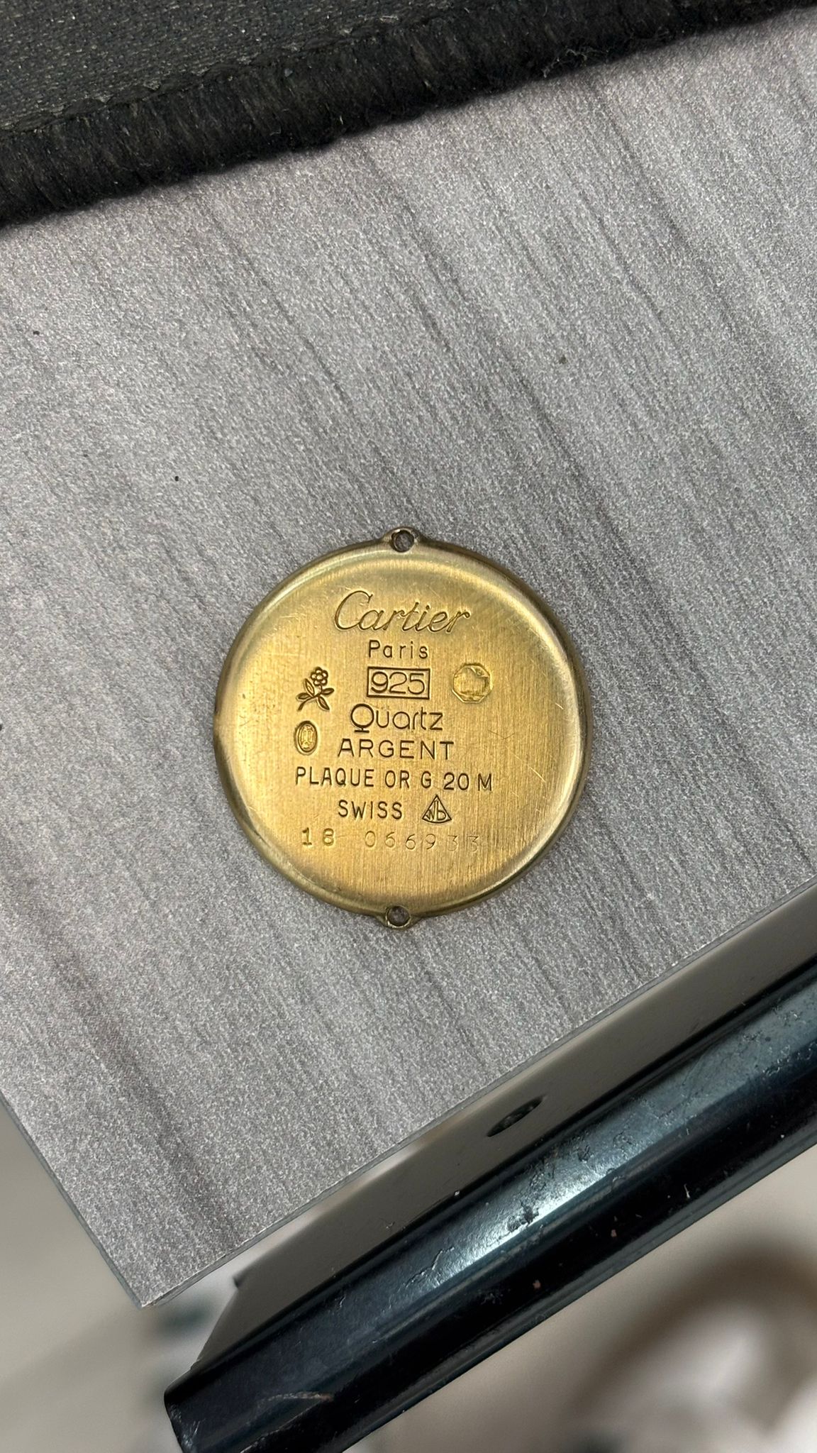 Must de Cartier Vendôme 24mm Quartz Diamond Dial & Bezel Vintage Ladies Watch