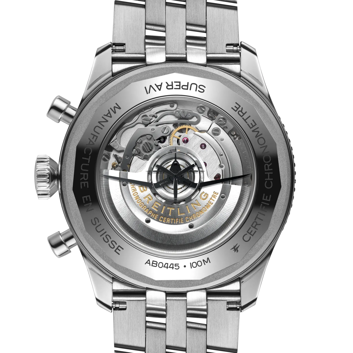 Breitling Super Avi Chronograph GMT 46mm Automatic Men's Watch AB04451A1C1A1
