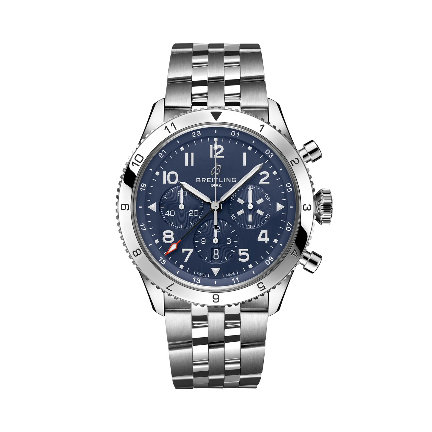 Breitling Super Avi Chronograph GMT 46mm Automatic Men's Watch AB04451A1C1A1
