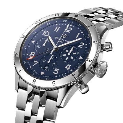 Breitling Super Avi Chronograph GMT 46mm Automatic Men's Watch AB04451A1C1A1
