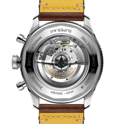 Breitling Super Avi Chronograph GMT 36mm Automatic Men's Watch AB04452A1L1X1