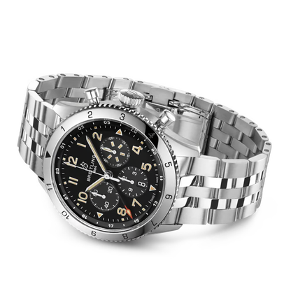 Breitling Super Avi Chronograph GMT 46mm Automatic Men's Watch AB04453A1B1A1