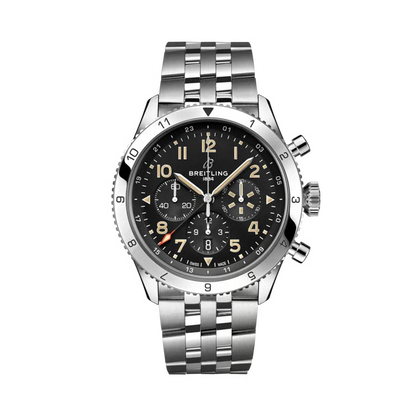 Breitling Super Avi Chronograph GMT 46mm Automatic Men's Watch AB04453A1B1A1