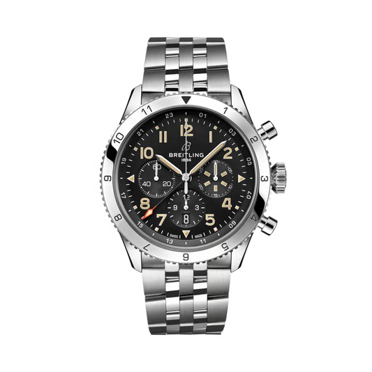 Breitling Super Avi Chronograph GMT 46mm Automatic Men's Watch AB04453A1B1A1