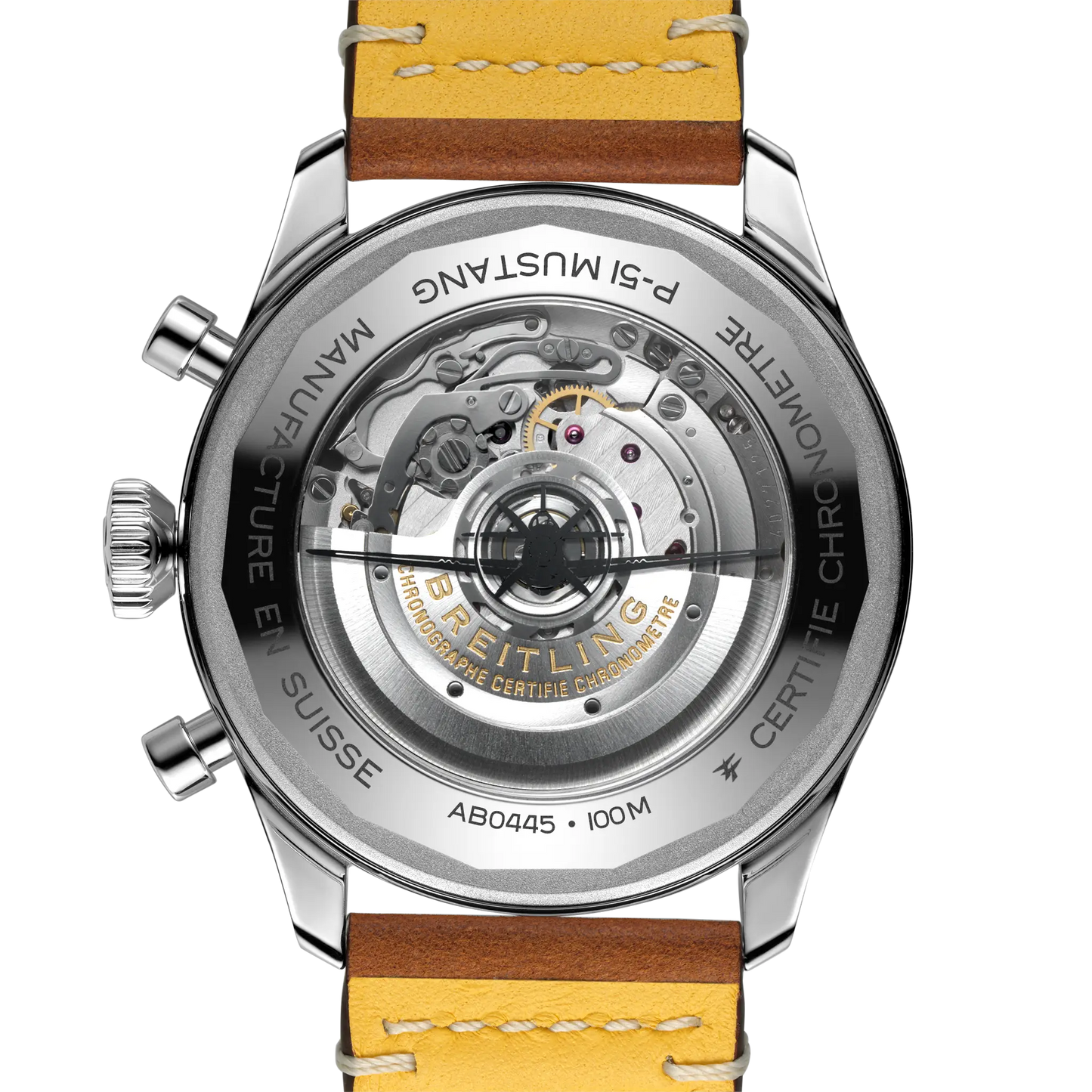 Breitling Super Avi Chronograph 46mm GMT Automatic Men's Watch AB04453A1B1X1