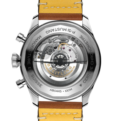 Breitling Super Avi Chronograph 46mm GMT Automatic Men's Watch AB04453A1B1X1