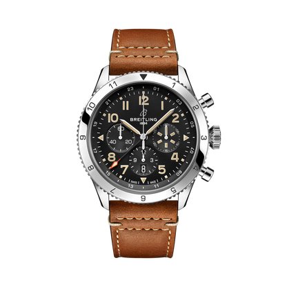 Breitling Super Avi Chronograph 46mm GMT Automatic Men's Watch AB04453A1B1X1