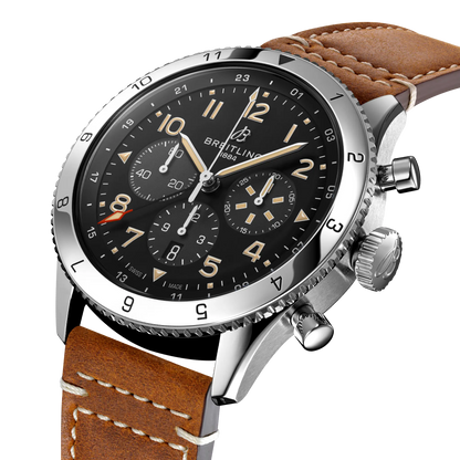 Breitling Super Avi Chronograph 46mm GMT Automatic Men's Watch AB04453A1B1X1