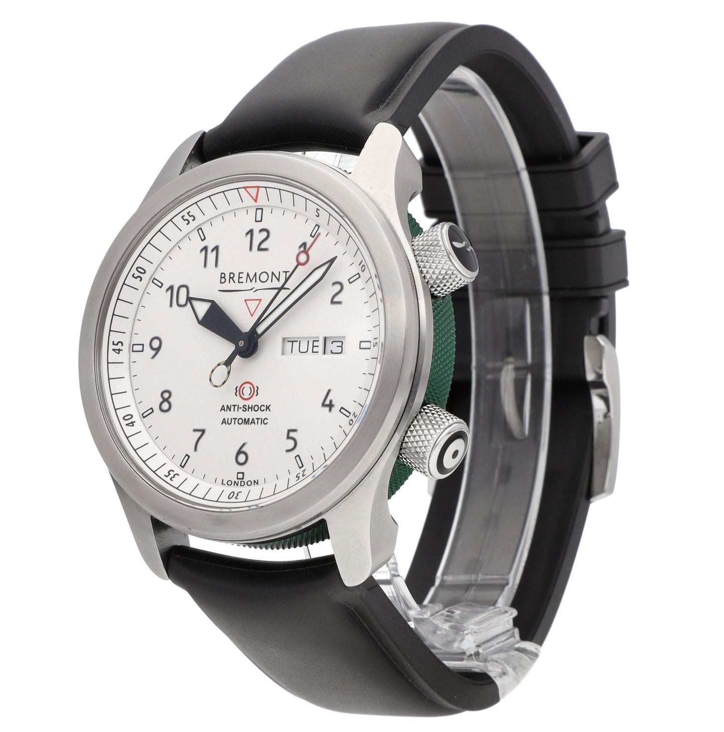 Bremont Martin Baker II White Dial Green Barrel 43mm Men’s Watch MBII-WH-GN-S