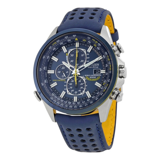 Citizen Eco Drive Blue Angels 42mm Quartz Chrono Blue Dial Men's Watch AT8020-03