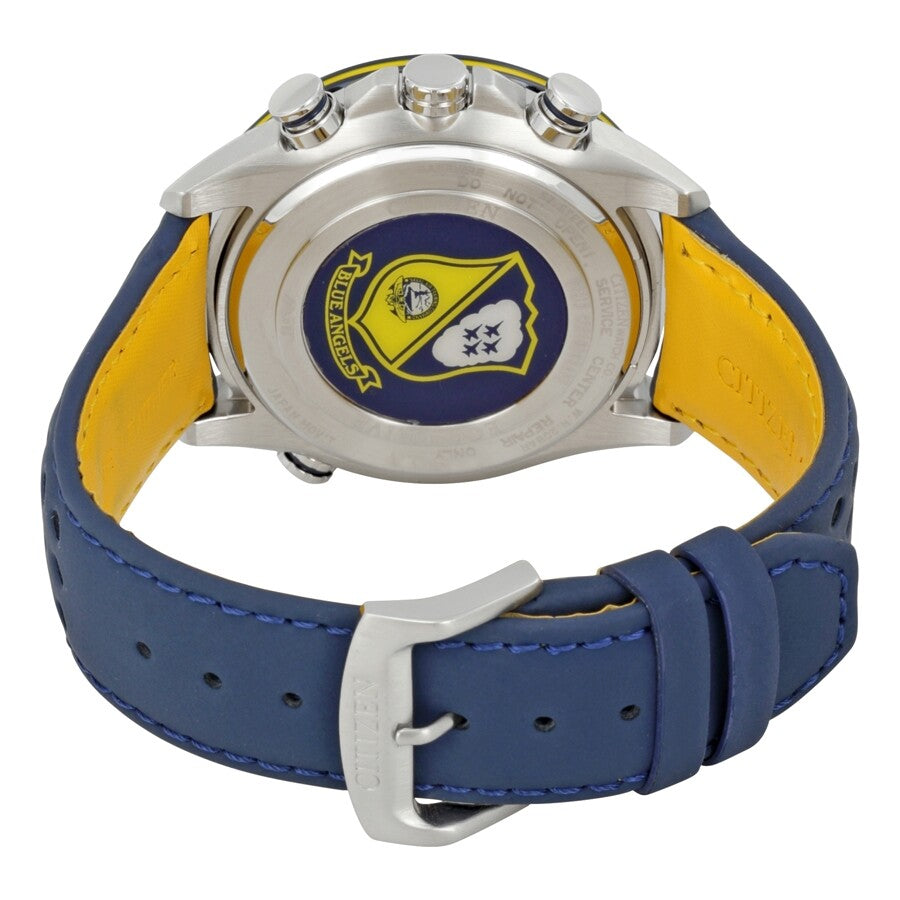 Citizen Eco Drive Blue Angels 42mm Quartz Chrono Blue Dial Men's Watch AT8020-03