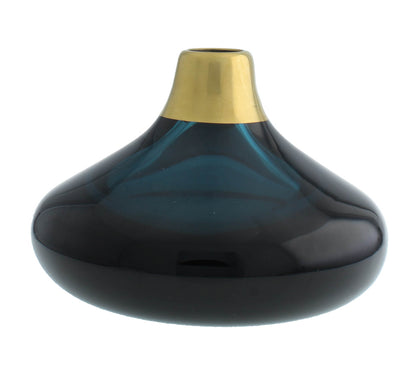 Daum France Arum Dark Blue Crystal Art Glass Perfume Bottle New In Box 05680