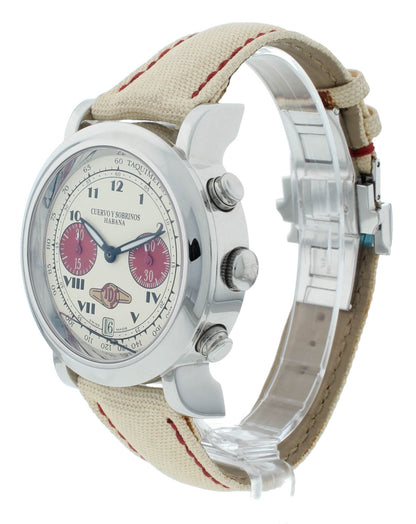 Pre-Owned Cuervo Y Sobrinos Habana Chronograph 42mm Auto Men's Watch 3022.1C.LIV