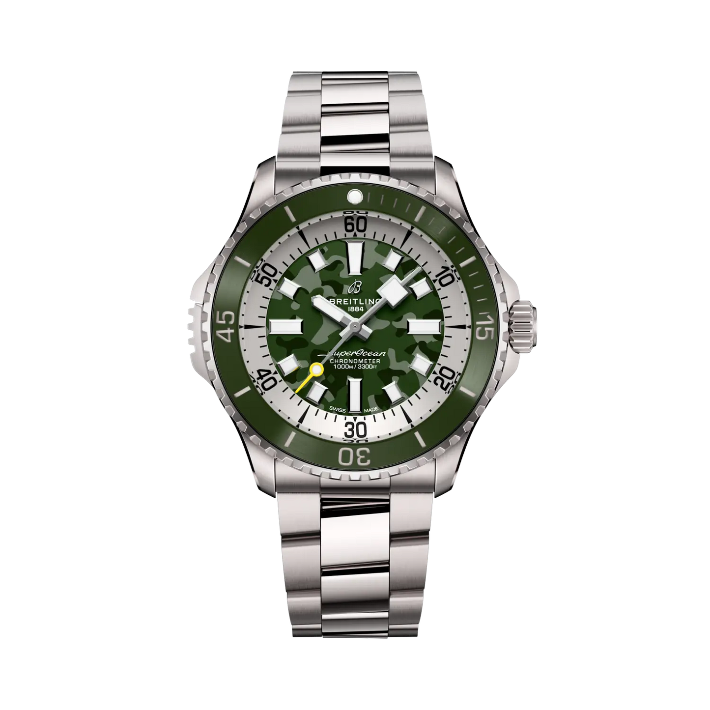 Breitling Superocean Automatic 46mm Green Dial Titanium Men's Watch E10379D31L1E1