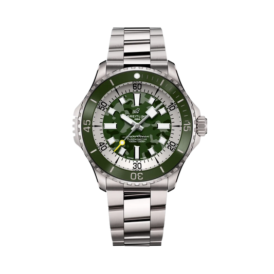 Breitling Superocean Automatic 46mm Green Dial Titanium Men's Watch E10379D31L1E1