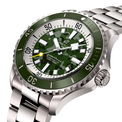 Breitling Superocean Automatic 46mm Green Dial Titanium Men's Watch E10379D31L1E1