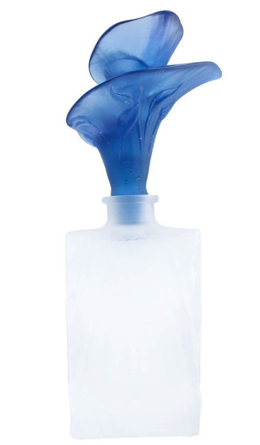 Daum France Arum Bleu Nuit Large Crystal Perfume Bottle New in Box 05650
