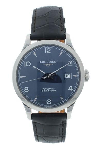 Longines Record 38.5mm Automatic Chronometer Blue Dial Men's Watch L2.820.4.96.2