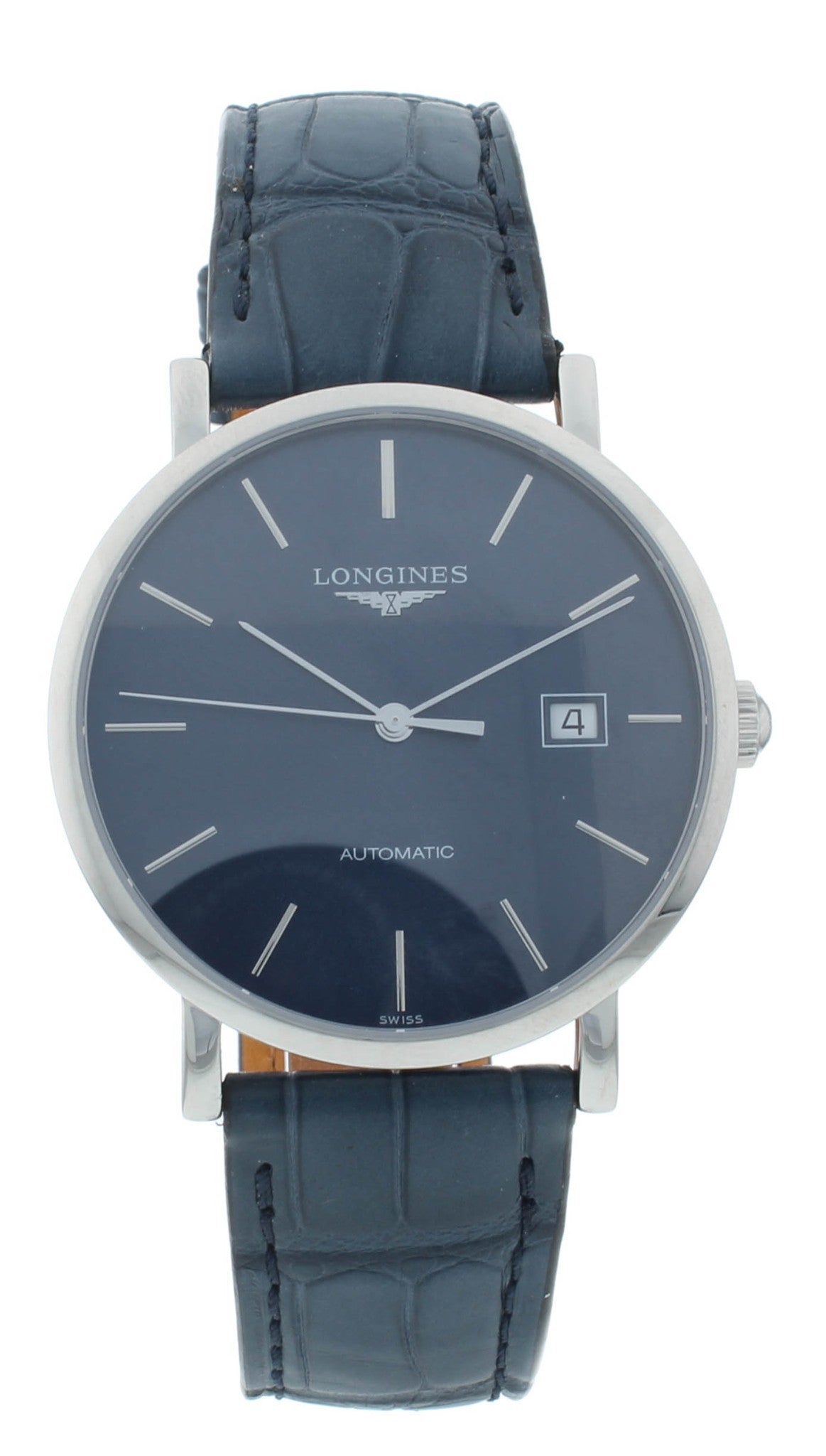 Longines Elegant 38mm Blue Dial & Strap Automatic Men's Watch L4.910.4.92.2