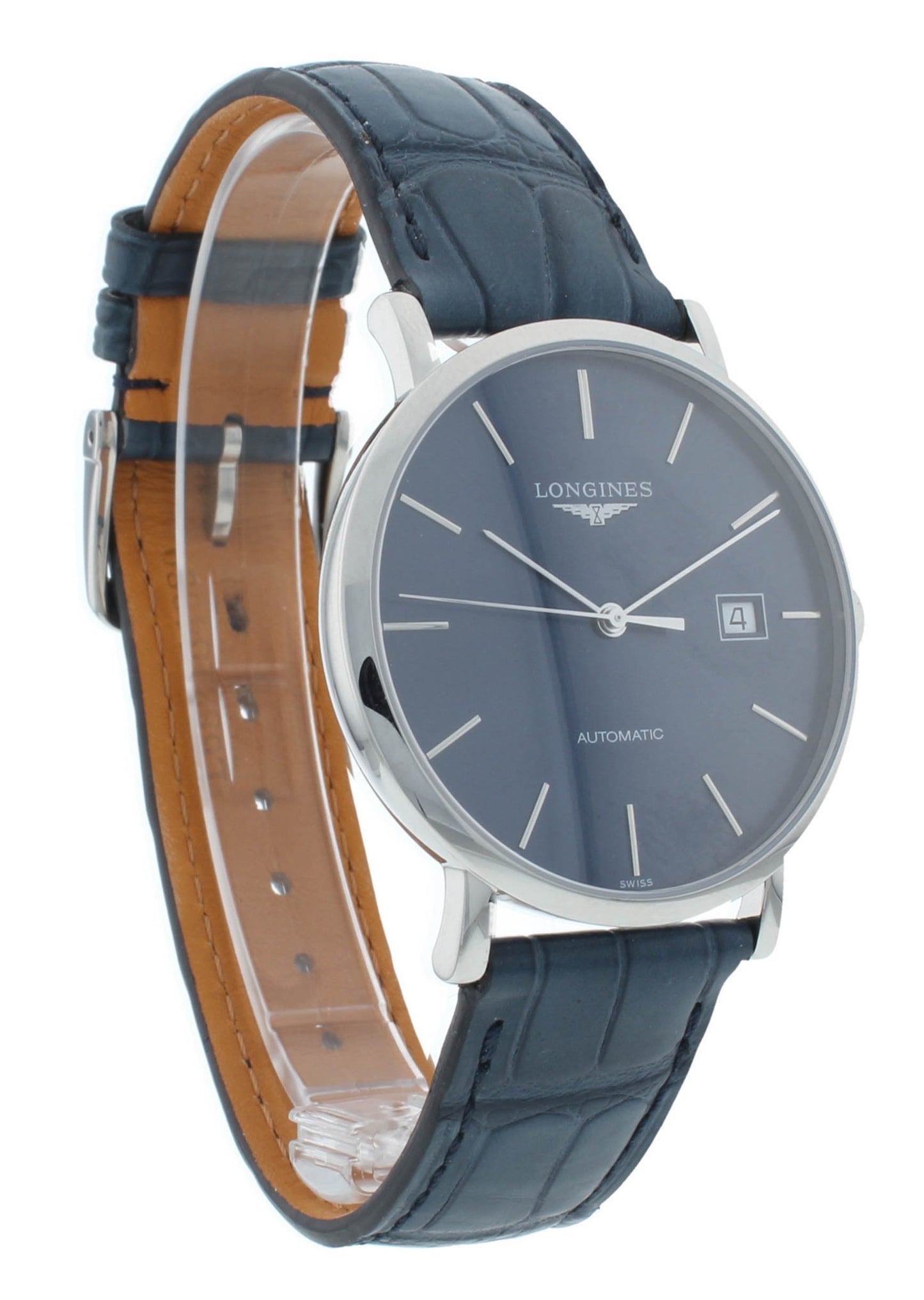 Longines Elegant 38mm Blue Dial & Strap Automatic Men's Watch L4.910.4.92.2