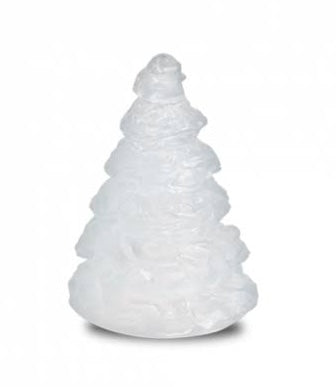 Daum France Crystal Christmas Tree Sculpture Clear Frosted Art Glass 05455