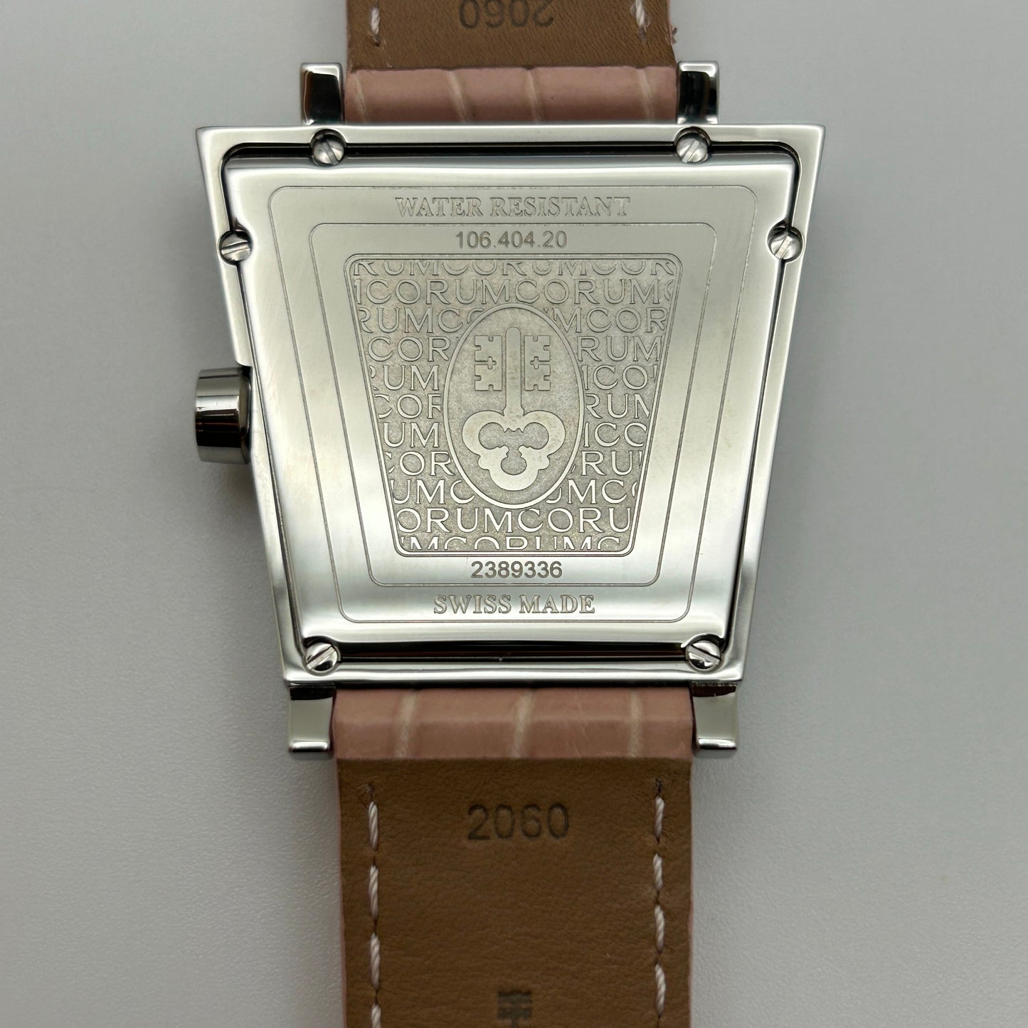 Corum Trapeze Pink MOP Dial 38mmx36mm Quartz Ladies Watch 106.404.47/0008 PM52