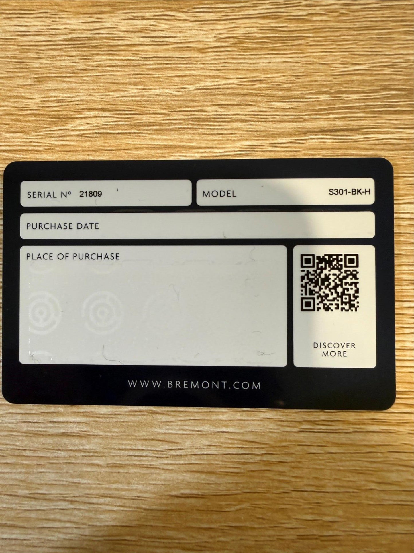 Bremont Supermarine S301 Black Dial 40mm Automatic Men’s Watch S301-BK-H