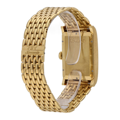 IWC Novecento 38 x 26.5 Automatic 18k Yellow Gold Perpetual Calendar Watch 3545