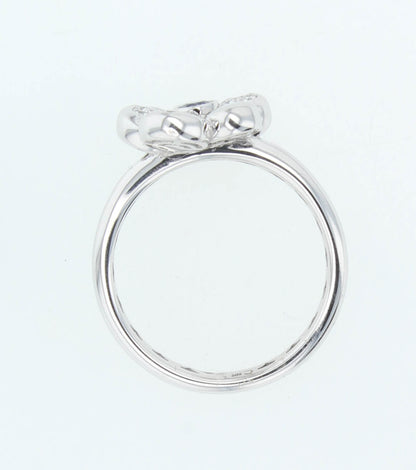 Pre-Owned Crivelli 18k White Gold Ring Diamond Flower & Stones