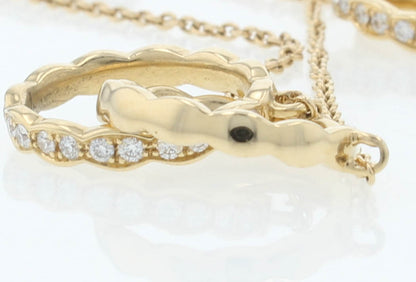 Hearts On Fire 18k Yellow Gold Loreli Link Diamond Necklace HFNLORFLSTAT02158Y