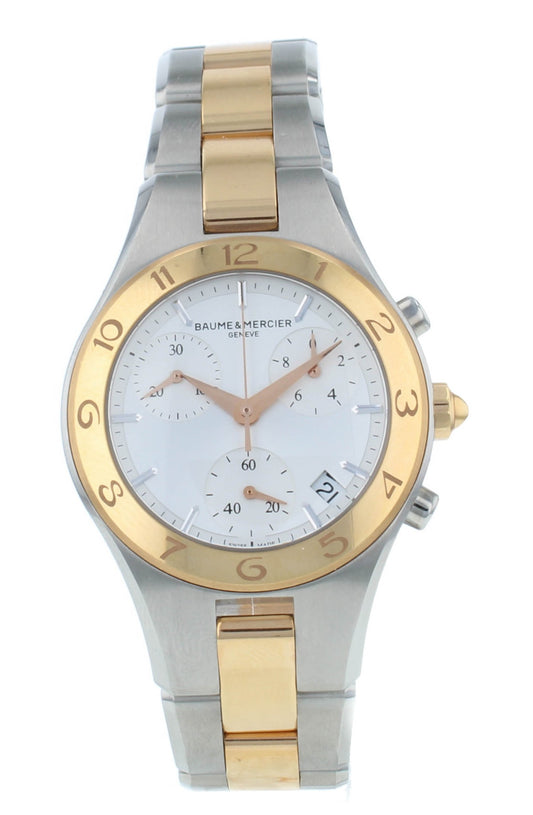 Baume & Mercier Linea 32mm Two-Tone Quartz Chronograph Ladies Watch M0A10158