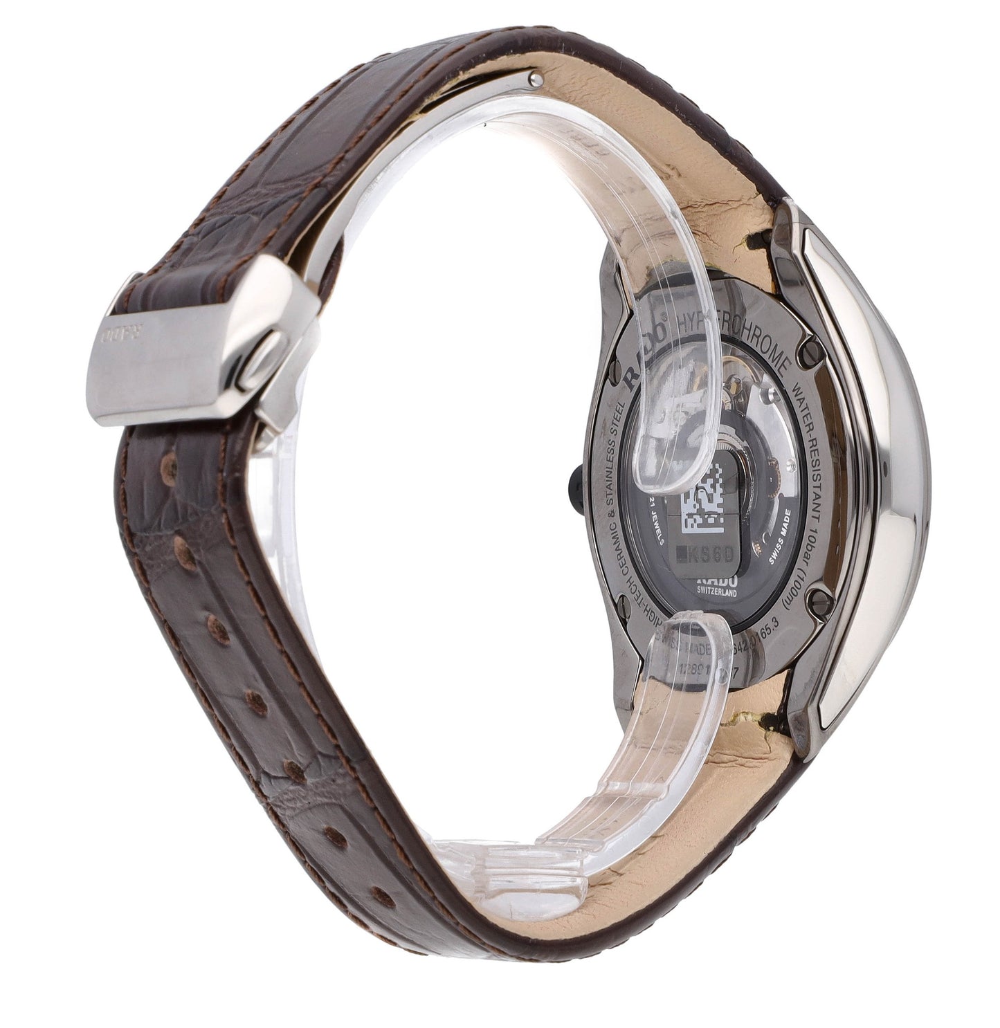 Rado HyperChrome 42mm Automatic GMT Silver Dial Ceramic Men's Watch R32165115