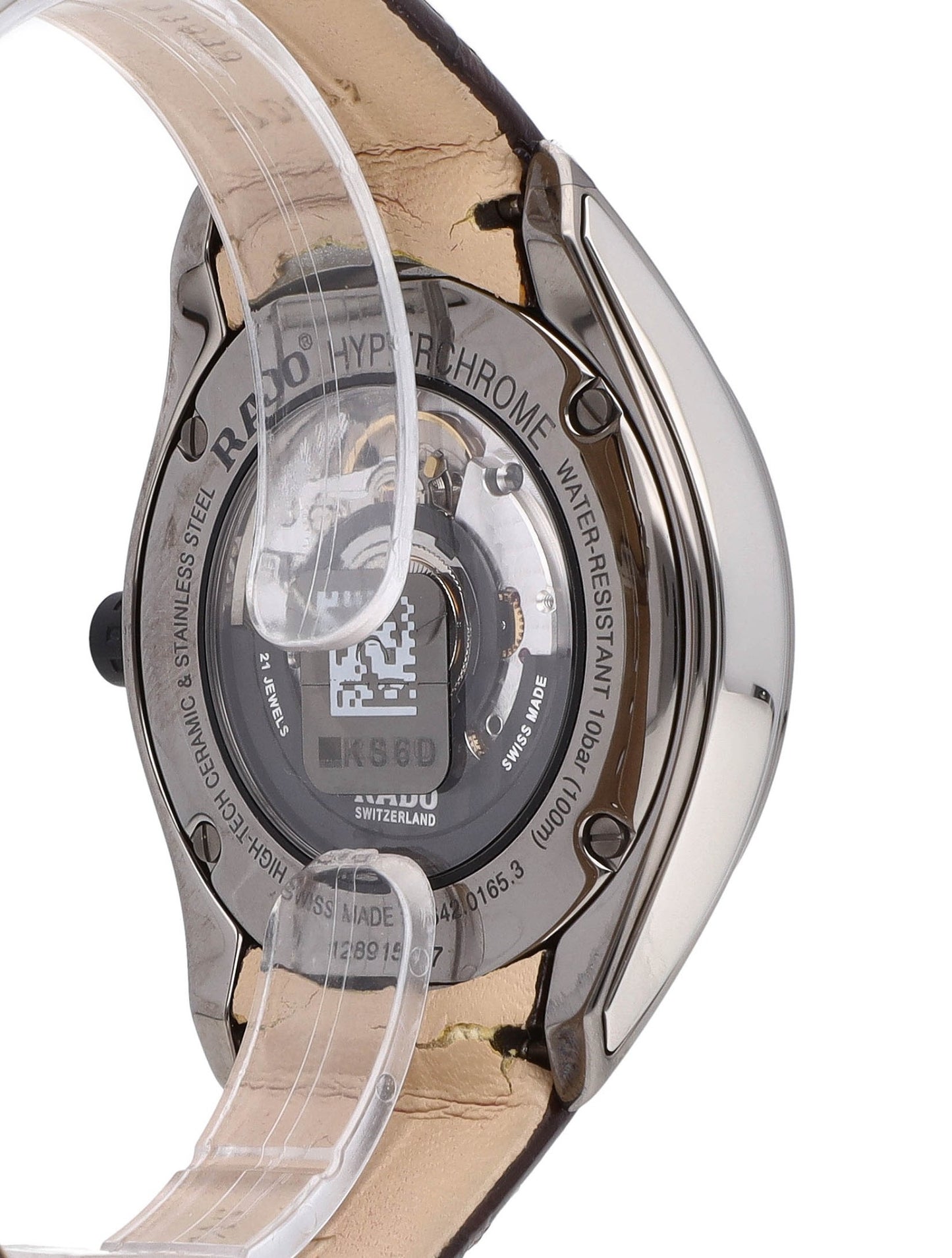 Rado HyperChrome 42mm Automatic GMT Silver Dial Ceramic Men's Watch R32165115