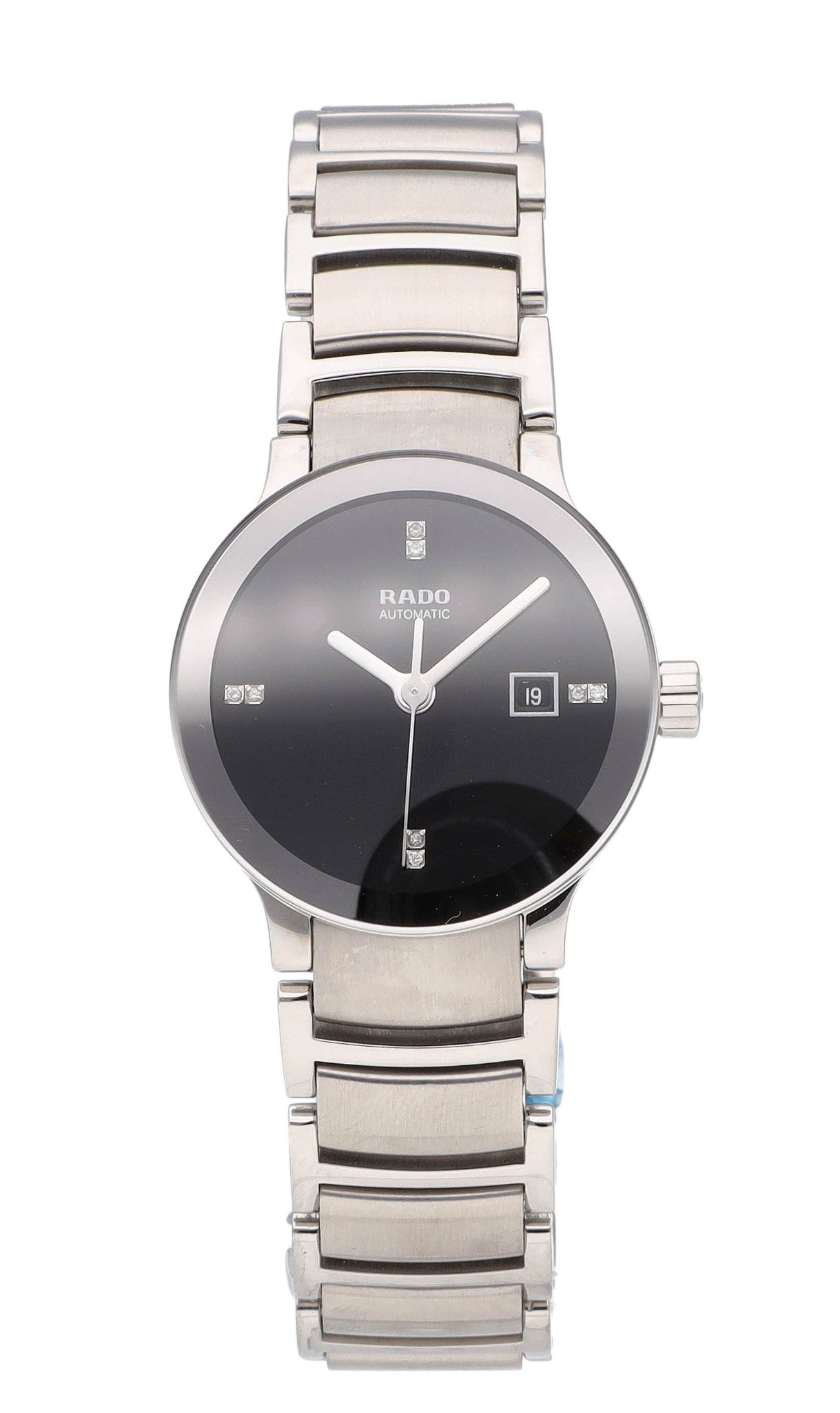 Rado Centrix Automatic 28mm Black Diamond Dial Ladies Watch R30940703