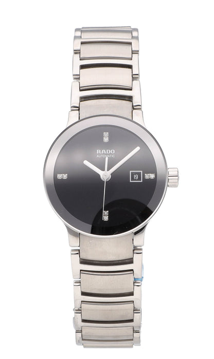 Rado Centrix Automatic 28mm Black Diamond Dial Ladies Watch R30940703
