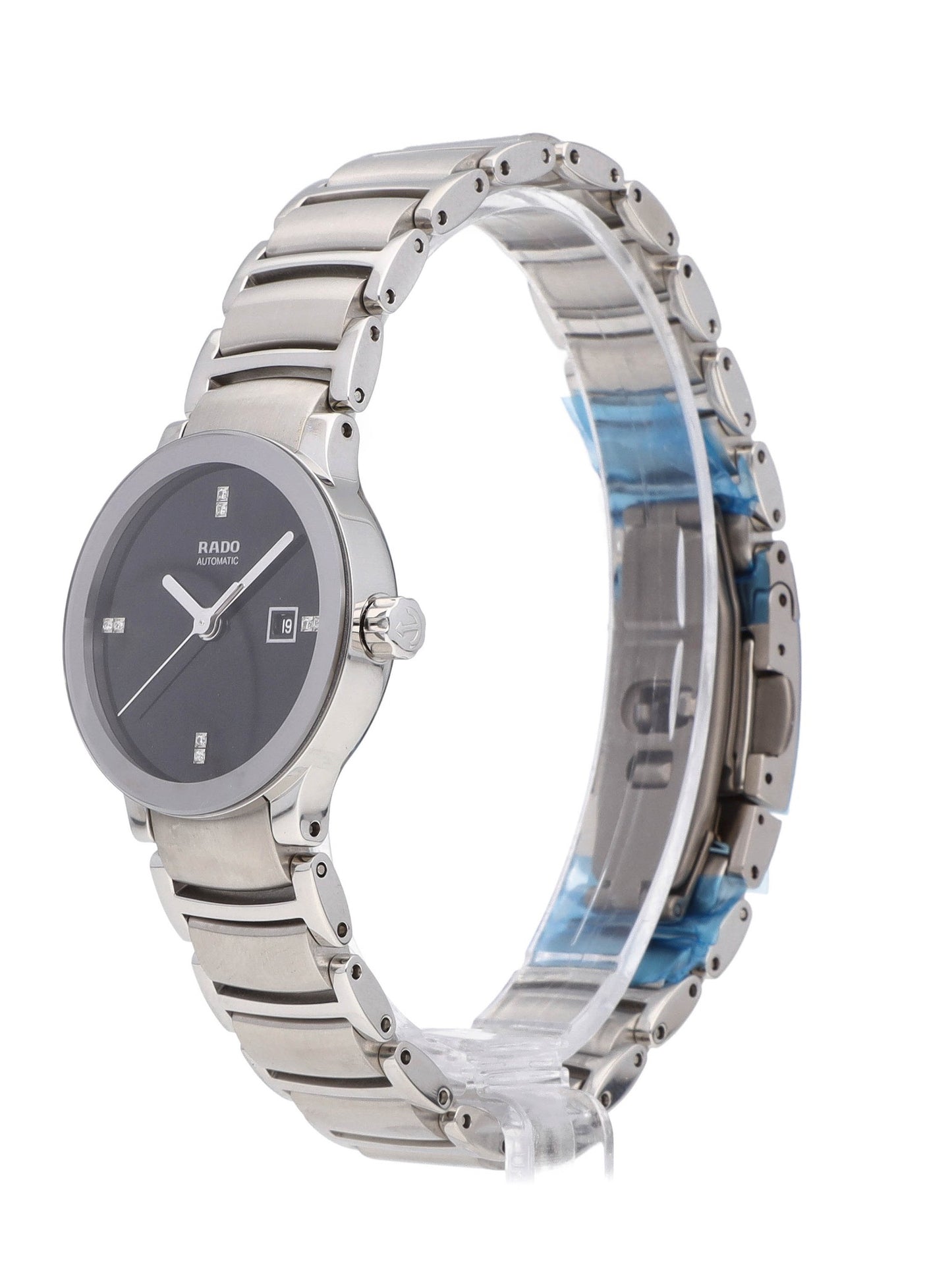 Rado Centrix Automatic 28mm Black Diamond Dial Ladies Watch R30940703